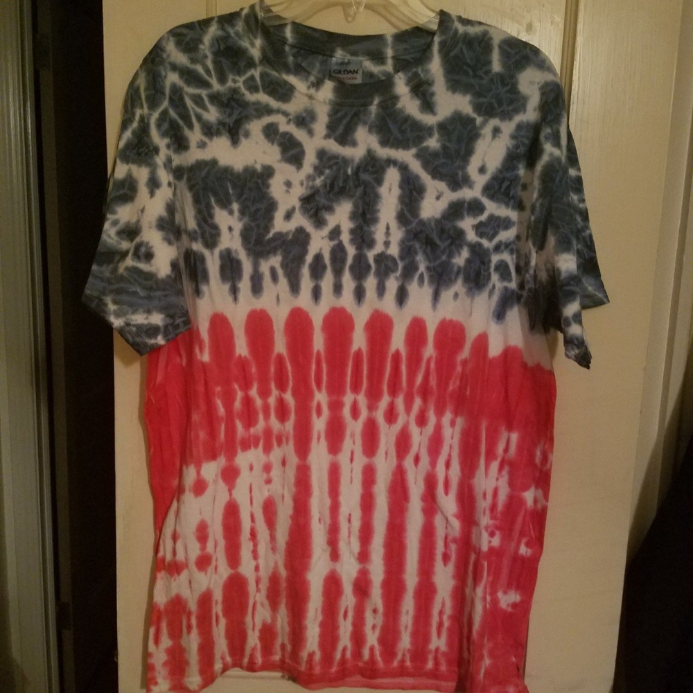 Dye Red and Blue T shirt